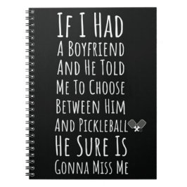 Pickleball-Geschenke für ihre Frauen Teen Girl Not Notizblock