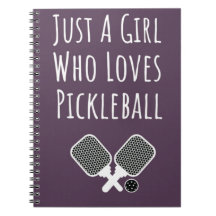 Pickleball Gifts Girls Niedlich Pink Kids Notebook