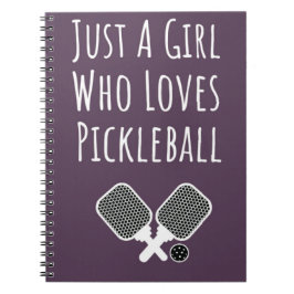 Pickleball Gifts Girls Niedlich Pink Kids Notebook Notizblock