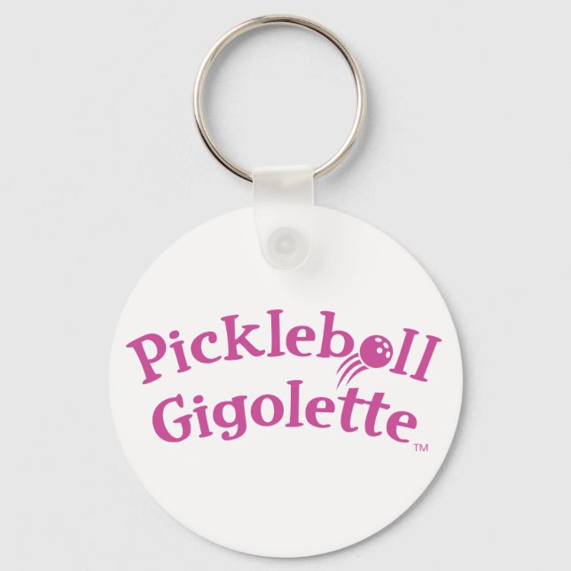 Pickleball Gigolette™ Swingrz Swag Court Jester Schlüsselanhänger (Vorderseite)