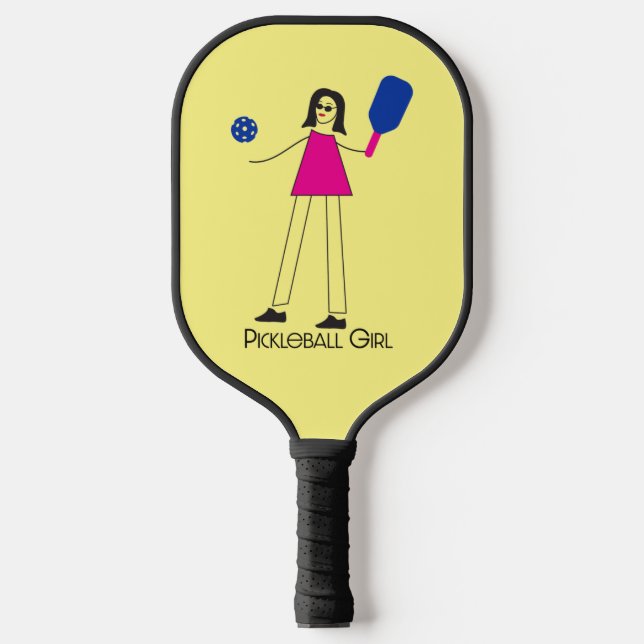 Pickleball Girl Fun Liebe Pickleball Schläger (Vorderseite)