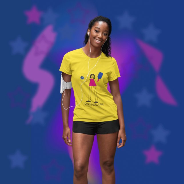 Pickleball Girl Fun Liebe T-Shirt (Von Creator hochgeladen)