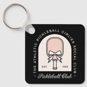Pickleball Girls Club Squad extravagante schwarze Schlüsselanhänger