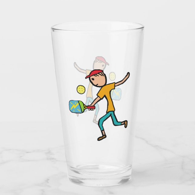 Pickleball Glas (Vorderseite)