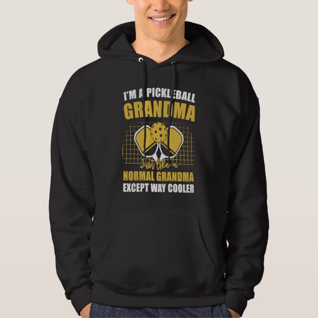 Pickleball Grandma  Pickleball Player Grandmother  Hoodie (Vorderseite)