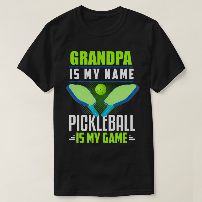 Pickleball Grandpa Großvater Funny Pickleball G T-Shirt (Design vorne)