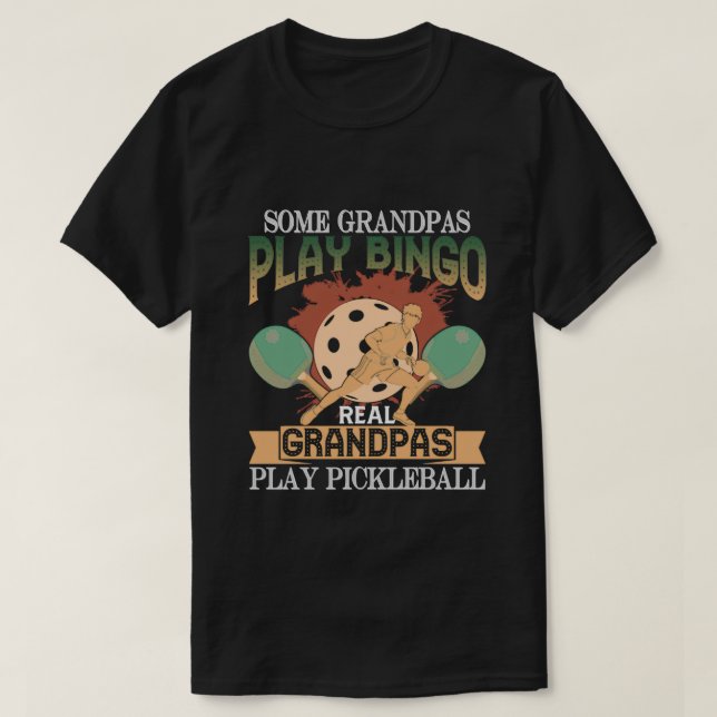 Pickleball Grandpa Shirt Großvater Funny Quotes (Design vorne)