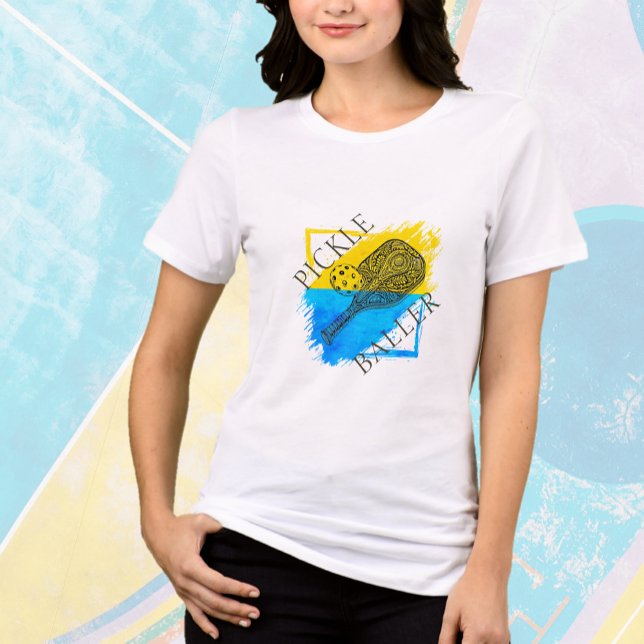 Pickleball Graphic T - Shirt Tri-Blend-Shirt (Von Creator hochgeladen)