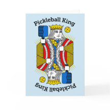 Pickleball Grußkarte - Pickleball King