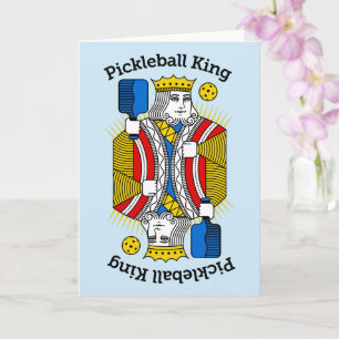 Pickleball-Grußkarte - Pickleball-König Karte