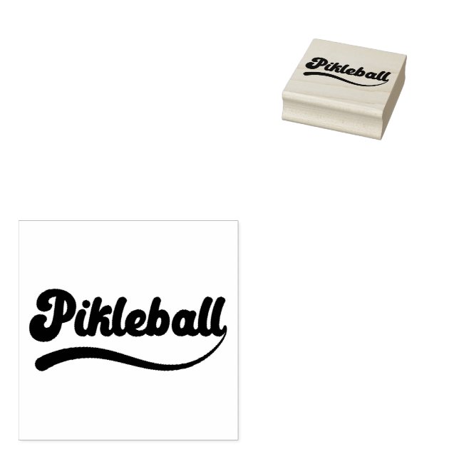 Pickleball Gummistempel (Stempel)