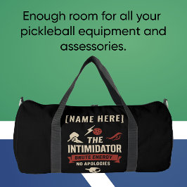 Pickleball Gym Bag Featuring The Intimidator Duffle Bag