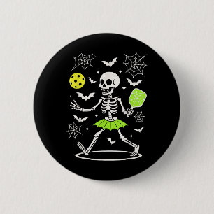 Pickleball Halloween-Kostüm, Spooky Season Skelett Button