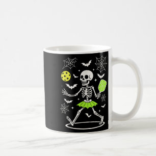 Pickleball Halloween-Kostüm, Spooky Season Skelett Kaffeetasse
