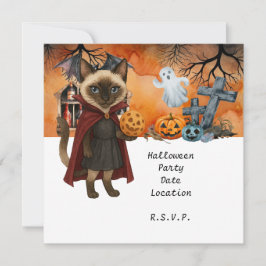 Pickleball-Halloween-Party für Katzenliebhaber Einladung