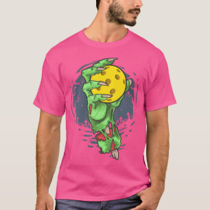 Pickleball Halloween Zombie Hand Pickleball Ball T-Shirt