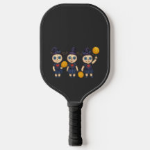 Pickleball Happy Halloween für Spieler mit Geist