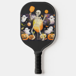 Pickleball Happy Halloween für Spieler mit Geist Pickleball Schläger