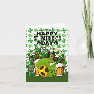 Pickleball Happy St. Patrick's Day Feiertagskarte