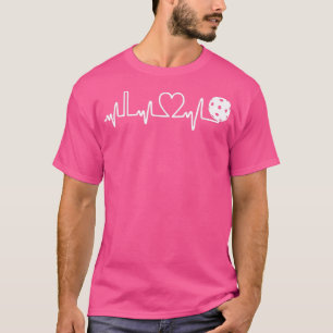 Pickleball Heartbeat I Love Pickleball  T-Shirt