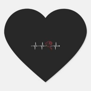 Pickleball Heartbeat Player Pro Team Coach Herz-Aufkleber