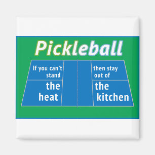 Pickleball Heat Kitchen Magnet
