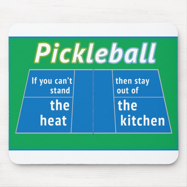 Pickleball Heat Kitchen Mousepad (Vorne)