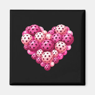 Pickleball Herz Valentinstag Pickleball Liebhaber Magnet