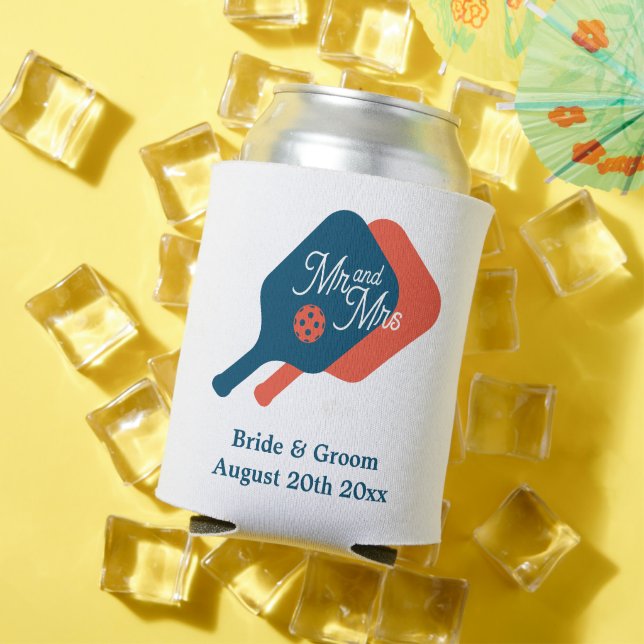 Pickleball Hochzeit kann cooler. Getränkehalter Dosenkühler (In Situ Sommer)