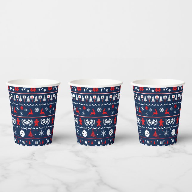 Pickleball Holiday Cheer Cup! Pappbecher (Multi)