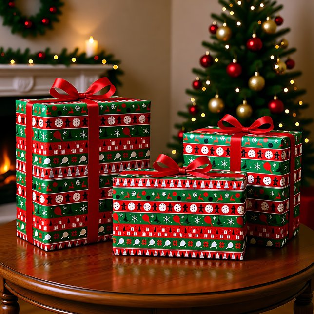 Pickleball Holiday Cheer Seidenpapier (Pickleball Holiday Cheer Tissue Paper)