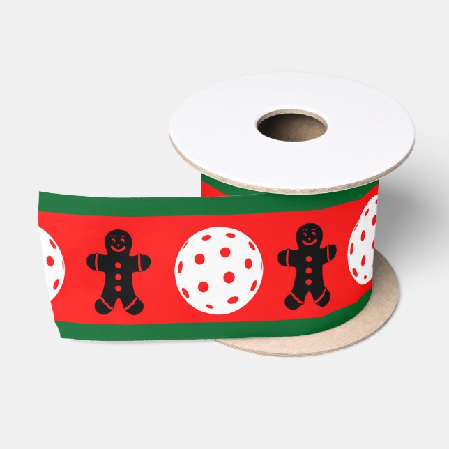 Pickleball Holiday Delight Satinband (Spule)