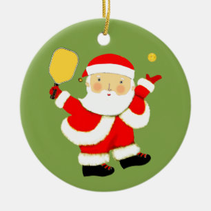 Pickleball Holiday Geschenk Keramikornament