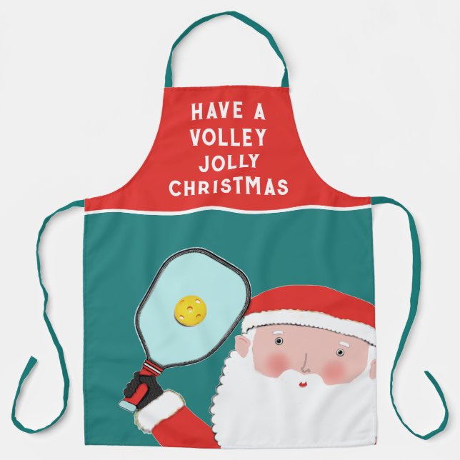 Pickleball Holiday Geschenke Schürze (Vorderseite)