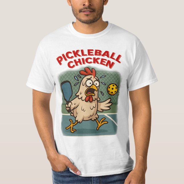 Pickleball Huhn T-Shirt (Vorderseite)
