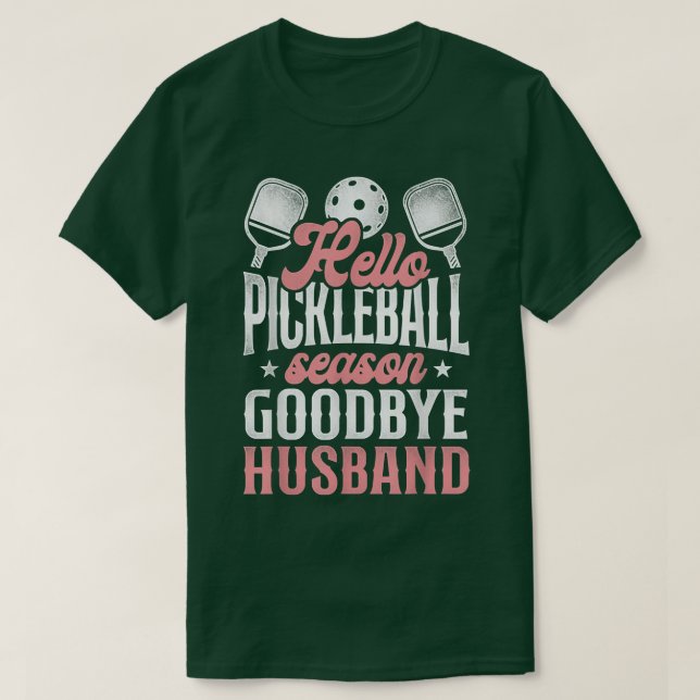 Pickleball Husband Ehefrau Ehe Hallo Pickleball T-Shirt (Design vorne)