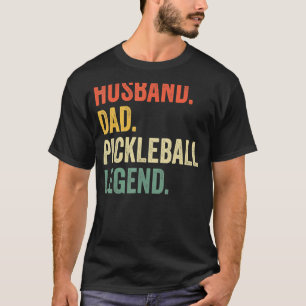 Pickleball Husband Vater Legend Vintag Vaterschaft T-Shirt