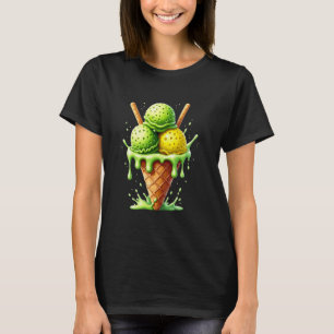 Pickleball Ice Cream Cone T-Shirt