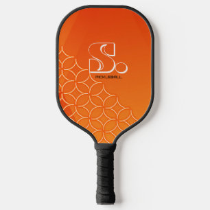 Pickleball individuell angepasstes oranges Muster  Schläger