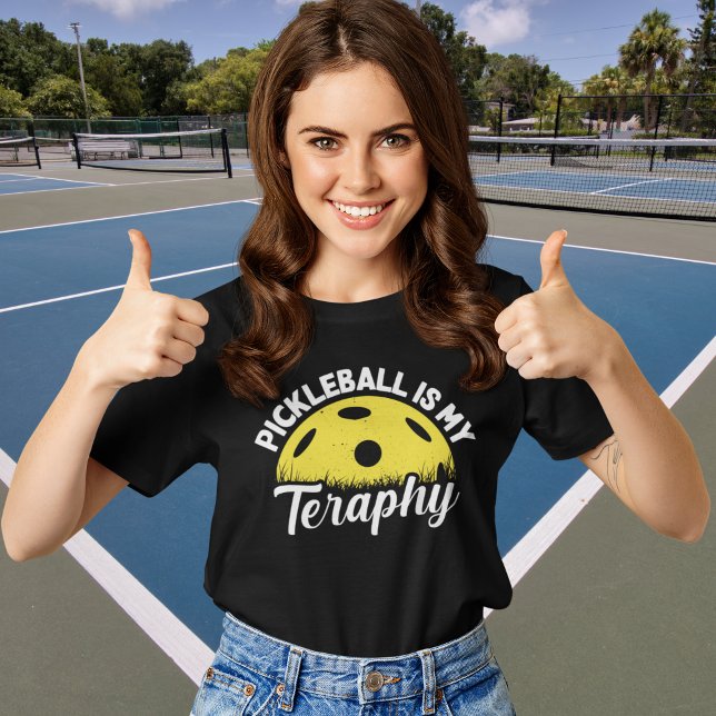 Pickleball is my Therapy pickleball T-Shirt (Von Creator hochgeladen)