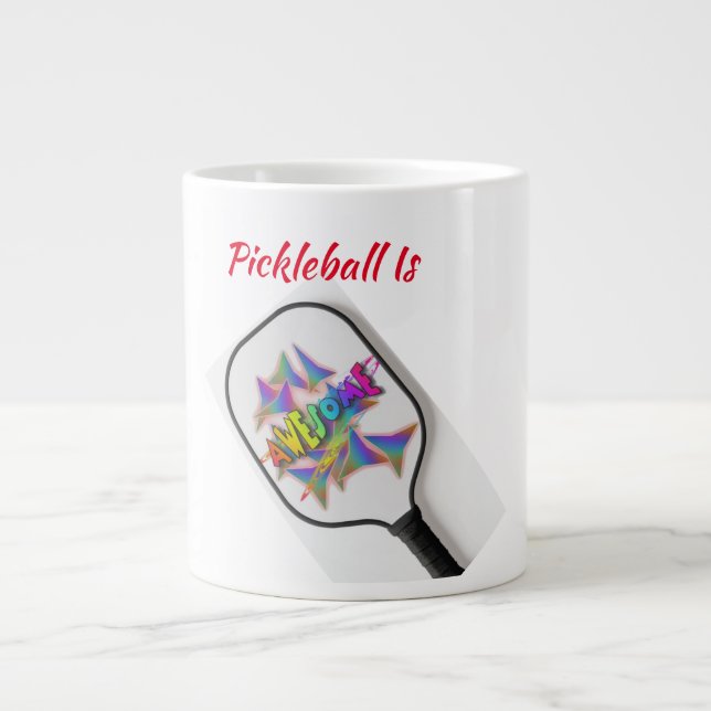 Pickleball ist eine Phantastische Kaffee-Tasse Jumbo-Tasse (Vorderseite)