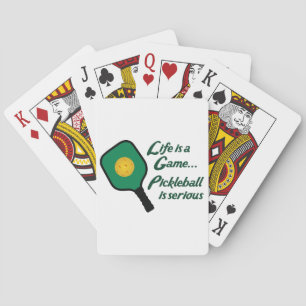 Pickleball ist ernst spielkarten