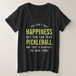 Pickleball ist Glück Funny Pickleball Geschenk Große Größe T-Shirt