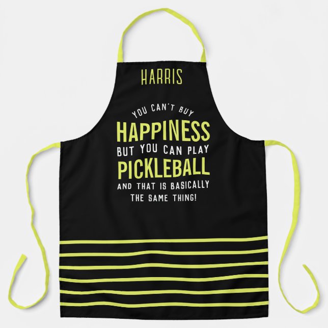 Pickleball ist Glück Funny Pickleball Geschenk Schürze (Vorderseite)