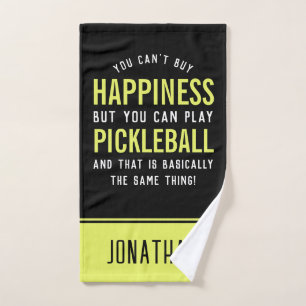 Pickleball ist Glück Funny Pickleball Handtuch