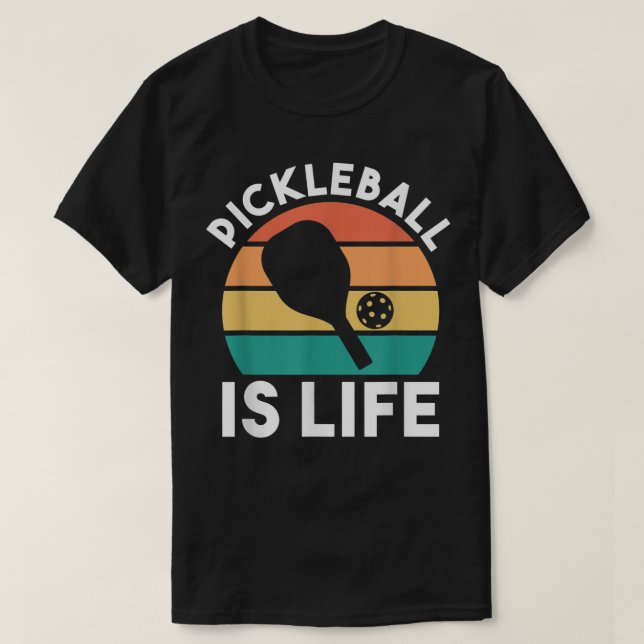 Pickleball ist Leben 490 T-Shirt (Design vorne)