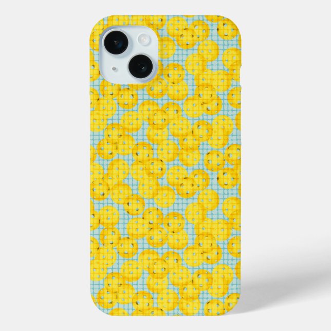 Pickleball ist Leben - Gelb auf hellblau Case-Mate iPhone Hülle (Rückseite)