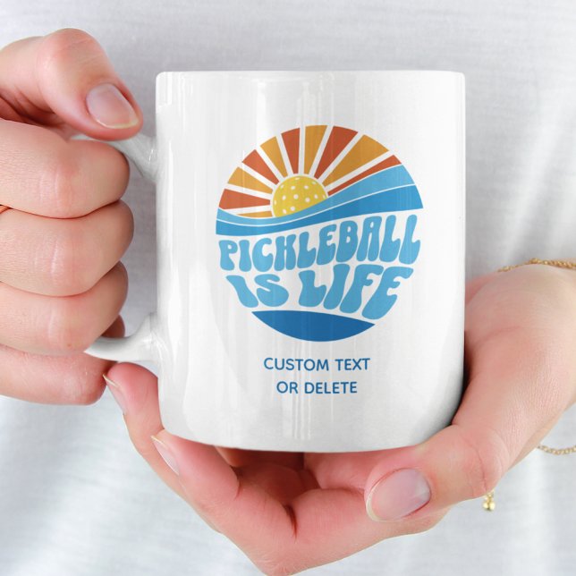 Pickleball ist Leben, lustiges Geschenk von Gefall Kaffeetasse (Von Creator hochgeladen)