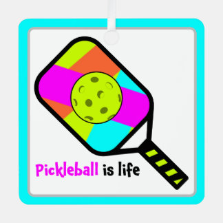 Pickleball ist Leben Ornament Aus Metall