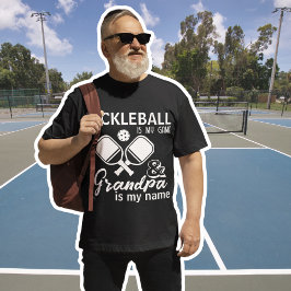 Pickleball ist mein Game Grandpa ist mein Name Sch T-Shirt